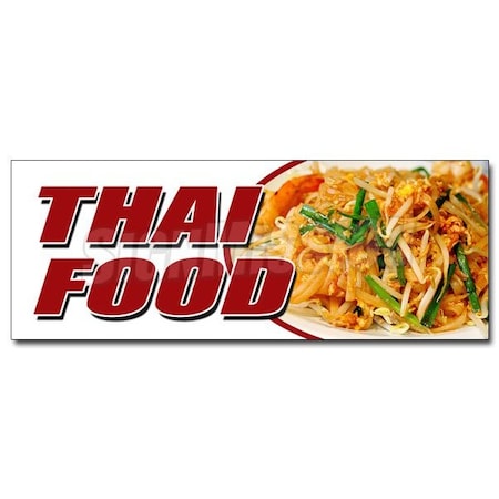 THAI FOOD DECAL Sticker Pad Thai Sushi Satay Curry Spring Rolls Tofu Take